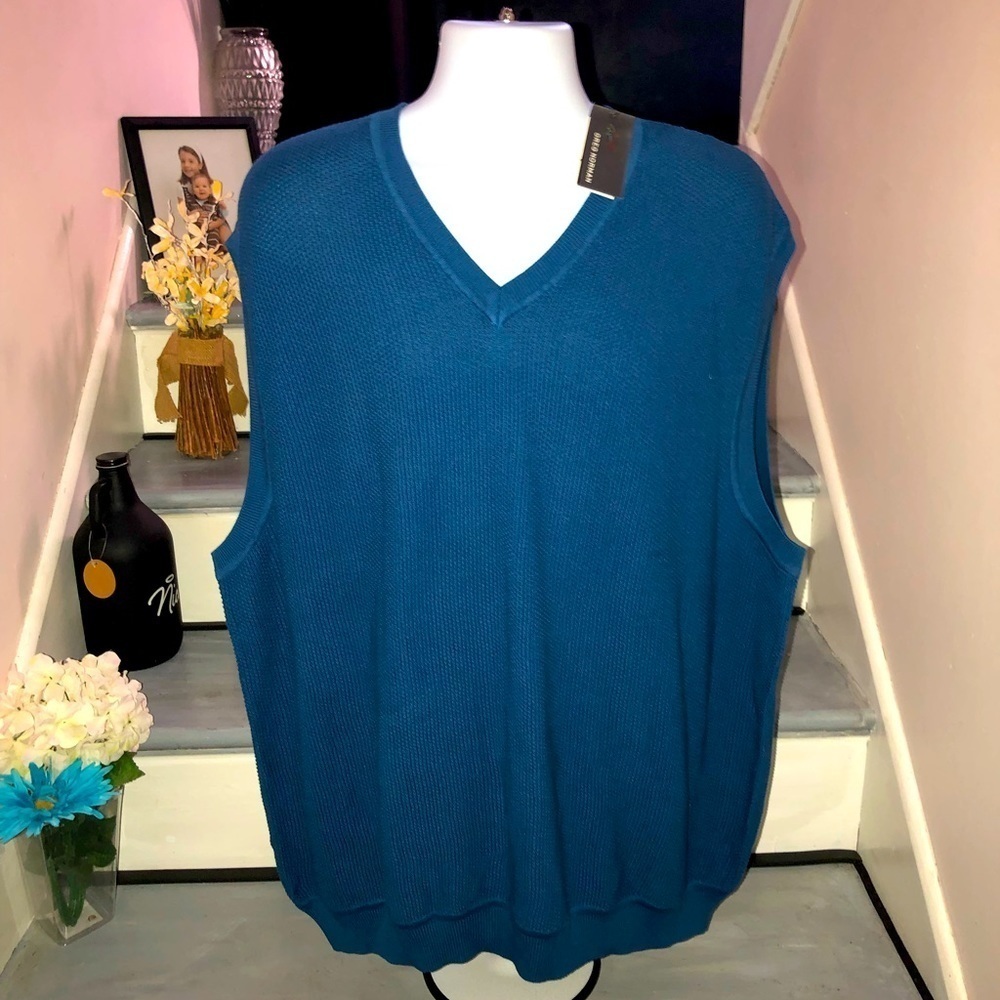 NWT Greg Norman Golf Vest Blue XXL
